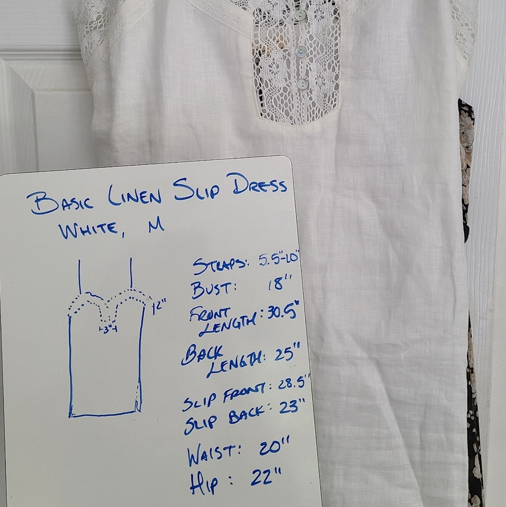 SWAPPED NWT Basic Linen Slip in White - Picture 13 of 13